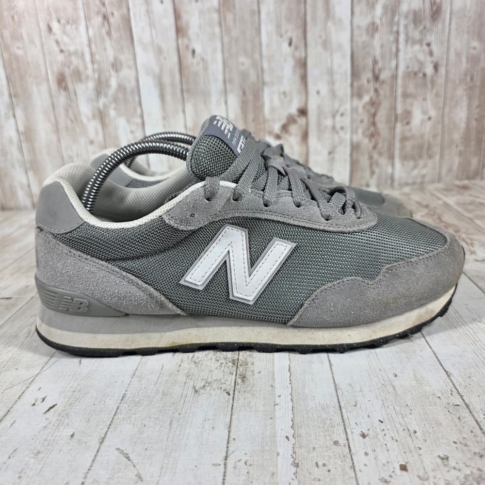 New Balance 515 Mens Grey Suede Mesh Extra Wide 4E Running Shoes Size 8.5